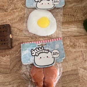 NEW jelli Squishi Keycraft Egg and Drumstick Squishy Set